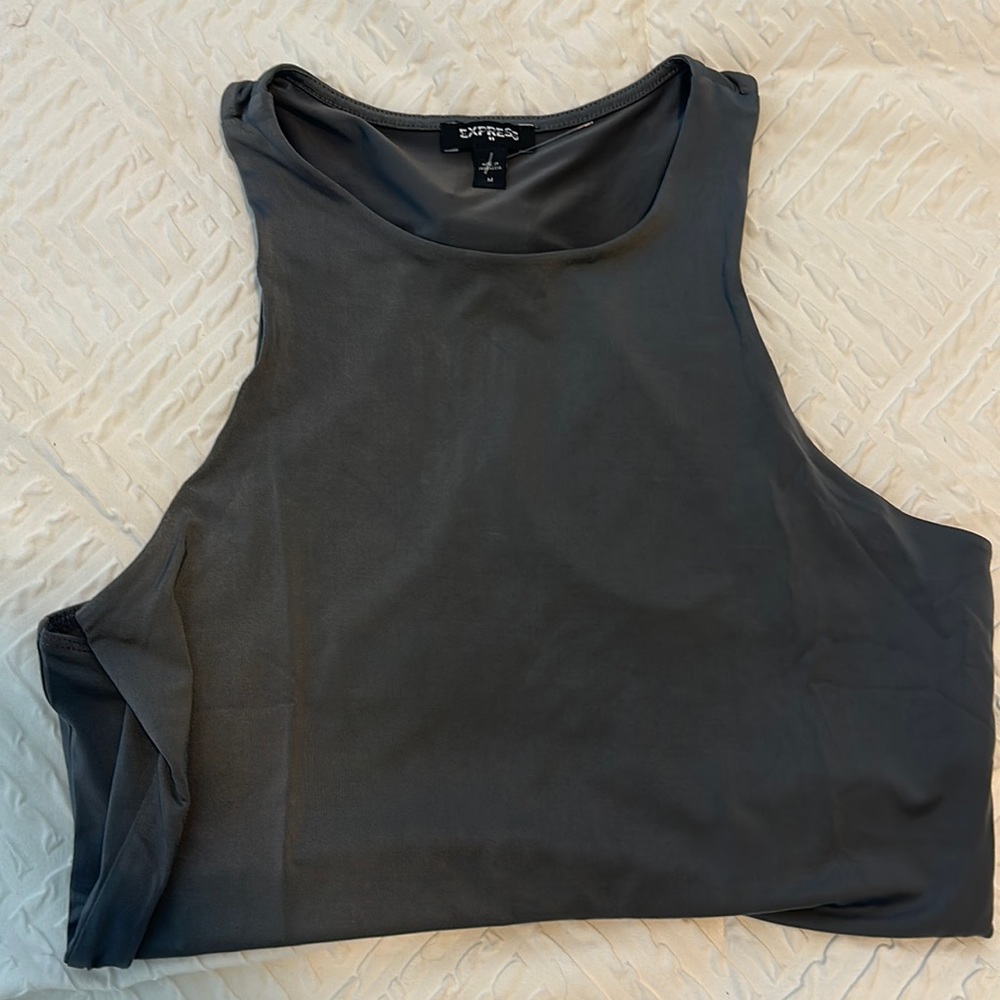 NWOT EXPRESS BODYSUIT IN GREY